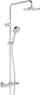 HANSA-Regenbrause-Duscharmatur-HANSAUNITA-ECO-5814-3-strahlig-Ausladung-470-495-mm-Chrom-Kopfbrause-rund-58149203 gallery number 1